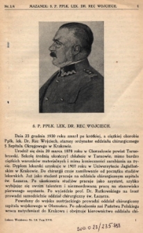 Lekarz wojskowy: dwutygodnik organ oficer&oacute;w korpusu sanitarnego sł. czynnej i rezerwy 1931, R. XIII, T. XVII, nr 1-4