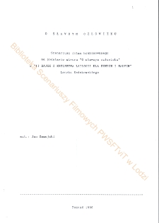 O sławnym człowieku (scenariusz)