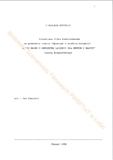 O wielkim wstydzie (scenariusz)