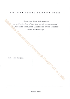 Jak Gyom został starszym panem (scenariusz)