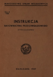 Instrukcja ratownictwa przeciwgazowego (tymczasowa)