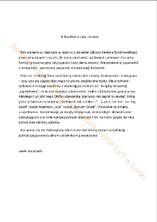 Łuk, Erosa (scenariusz)