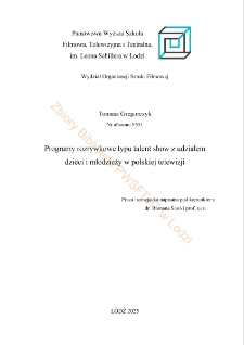 Programy telewizyjne typu talent show z udziałem dzieci i młodzieży w polskiej telewizji