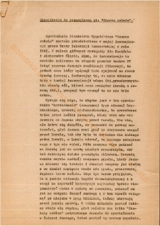 Czarna suknia (eksplikacja do scenariusza)