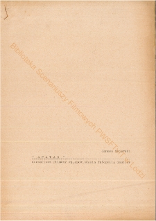 "Awatar" czyli zamiana dusz (scenariusz)