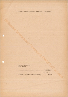 "Awatar" czyli zamiana dusz (scenopis)