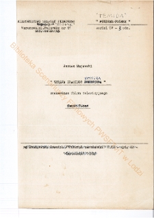 Sprawa hrabiego Rottera - wersja 3 (scenariusz)
