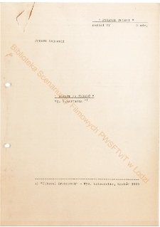 Powrót po śmierć (scenariusz)