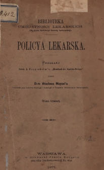 Policya lekarska. T. 3