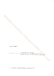 Do widzenia wczoraj (scenariusz)