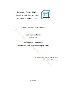 Granice sztuki i prowokacji. Studium skandali w historii fotografii aktu