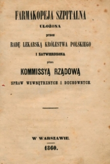 Farmakopeja szpitalna