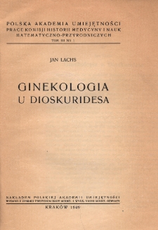 Ginekologia u Dioskuridesa