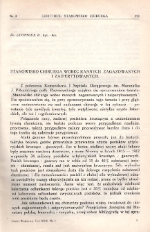 Lekarz wojskowy: dwutygodnik wydawany przez Departament Zdrowia Ministerstwa Spraw Wojskowych 1934, R. XV, T. XXIII, nr 3