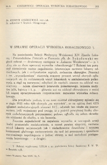 Lekarz wojskowy: dwutygodnik wydawany przez Departament Zdrowia Ministerstwa Spraw Wojskowych 1934, R. XV, T. XXIV, nr 5