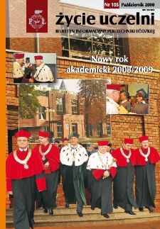 Życie Uczelni : biuletyn informacyjny Politechniki Ł&oacute;dzkiej nr 105 (2008) [PDF]