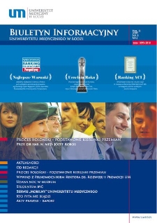 Biuletyn Informacyjny Uniwersytetu Medycznego w Łodzi 2009 vol. 2 nr 5