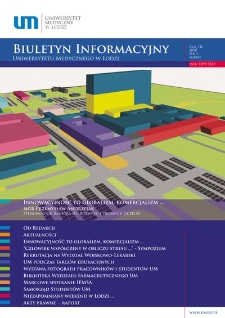 Biuletyn Informacyjny Uniwersytetu Medycznego w Łodzi 2010 vol. 3 nr 3