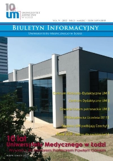Biuletyn Informacyjny Uniwersytetu Medycznego w Łodzi 2012 vol. 5 nr 3