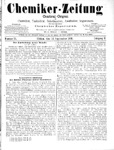 Chemiker-Zeitung Jg. 10 Nr. 73 (1886)