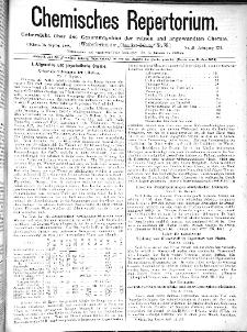 Chemiker Zeitung: Chemisches Repertorium Jg. 12 Nr. 31 (1888)