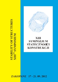 Sympozjum Stateczności Konstrukcji (13 ; 2012 ; Zakopane)