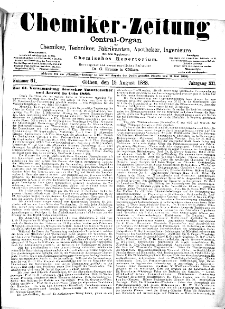 Chemiker Zeitung Jg. 12 Nr. 67 (1888)