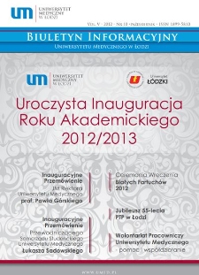 Biuletyn Informacyjny Uniwersytetu Medycznego w Łodzi