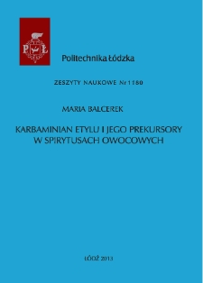 Karbaminian etylu i jego prekursory w spirytusach owocowych