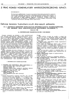 Polimery : tworzywa wielkocząsteczkowe : miesięcznik poświęcony chemii i technologii polimer&oacute;w nr 34 (1989)