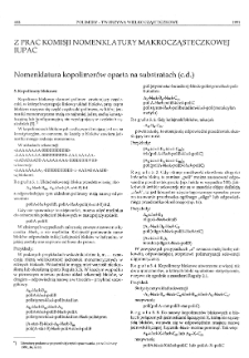 Polimery : tworzywa wielkocząsteczkowe : miesięcznik poświęcony chemii i technologii polimer&oacute;w nr 36 (1991)
