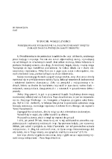 W DUCHU WDZIĘCZNOŚCI, PODZIĘKOWANIE WYGŁOSZONE NA ZAKOŃCZENIE MSZY ŚWIĘTEJ Z OKAZJI 20-LECIA PRZYJĘCIA SAKRY BISKUPIEJ