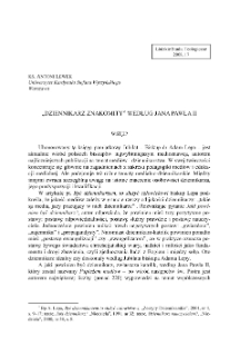 „DZIENNIKARZ ZNAKOMITY” WEDŁUG JANA PAWŁA II