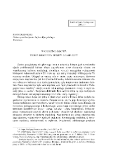 W OBRONIE SŁOWA - TEORIA LOGOSFERY BISKUPA ADAMA LEPY