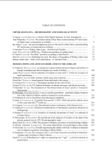 TABLE OF CONTENTS T. 17