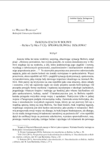 DEKOLONIZACJA W BOLIWII - RESENTYMENT CZY SPRAWIEDLIWOŚĆ DZIEJOWA?