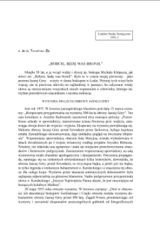 „RÓBCIE, BĘDĘ WAS BRONIŁ”