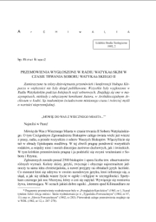 PRZEM&Oacute;WIENIA WYGŁOSZONE W RADIU WATYKAŃSKIM W CZASIE TRWANIA SOBORU WATYKAŃSKIEGO II