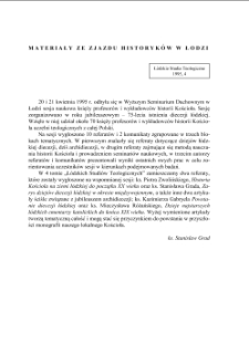 MATERIAŁY ZE ZJAZDU HISTORYKÓW W ŁODZI
