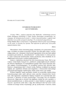 SYNDROM POOBOZOWY (KZ SYNDROME)