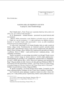 NASTOLATKA ZE SKĘPEGO I JEJ SYN. O poezji ks. Jana Twardowskiego