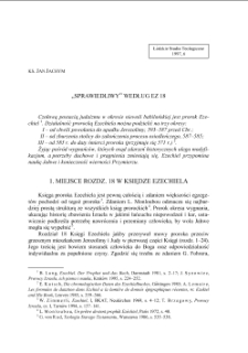 „SPRAWIEDLIWY” WEDŁUG EZ 18