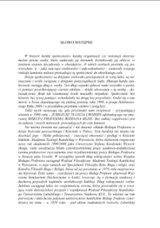SŁOWO WSTĘPNE