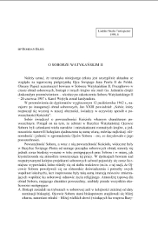 O SOBORZE WATYKAŃSKIM II