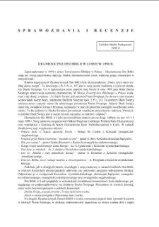 SPRAWOZDANIA I RECENZJE 1999
