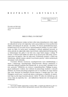 MIŁUJ I PISZ, CO CHCESZ