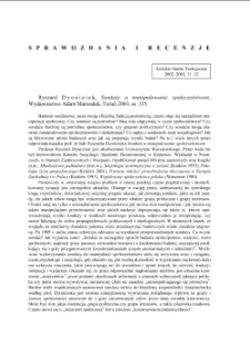 SPRAWOZDANIA I RECENZJE 2002-2003