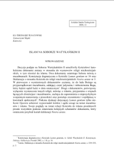 ISLAM NA SOBORZE WATYKAŃSKIM II