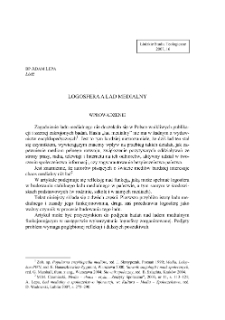LOGOSFERA A ŁAD MEDIALNY