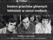 Siedem grzechów głównych biblioteki na Facebooku